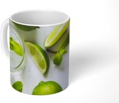Mok - Mojito cocktail met kalk en munt in glas - 350 ML - Beker - Uitdeelcadeautjes