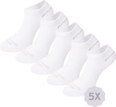 Healthy Seas Socks - 5-pack Duurzame Sneakersokken - Wit - Plaice - Maat 41 - 46