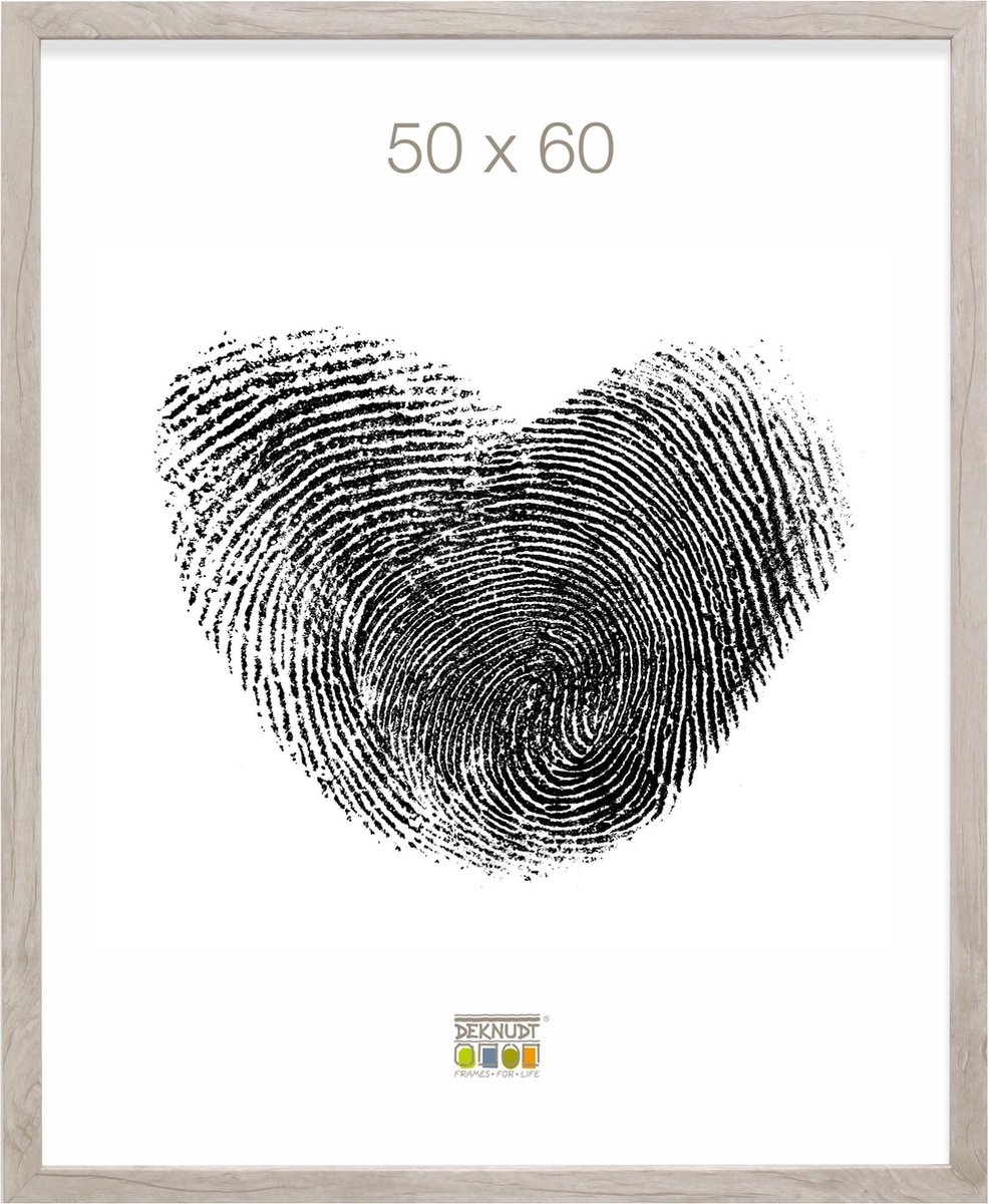 Deknudt Frames fotolijst S45RH1 - naturel - grijs - hout - 50x60 cm