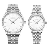 BURKER Adam & Eve Deluxe - Koppelhorloge Zilver - 41/28 mm