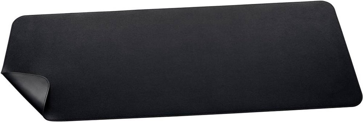 Sigel bureauonderlegger - 80 x 30 cm - zwart/zwart - dubbelzijdig - SI-SA604