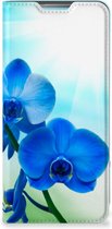 Stand Case met foto Geschikt voor Samsung Galaxy A53 Telefoonhoesje Orchidee Blauw