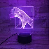 3D Led Lamp Met Gravering - RGB 7 Kleuren - Hand Monster
