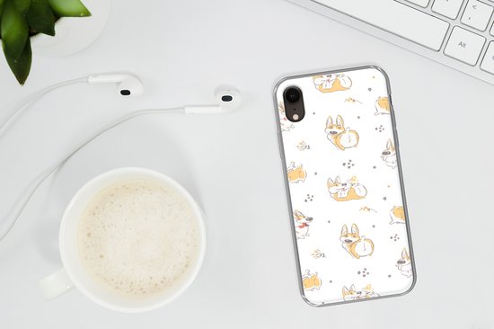 Coque iPhone XR - Motif - Corgi - Chien - Coque de téléphone en Siliconen -