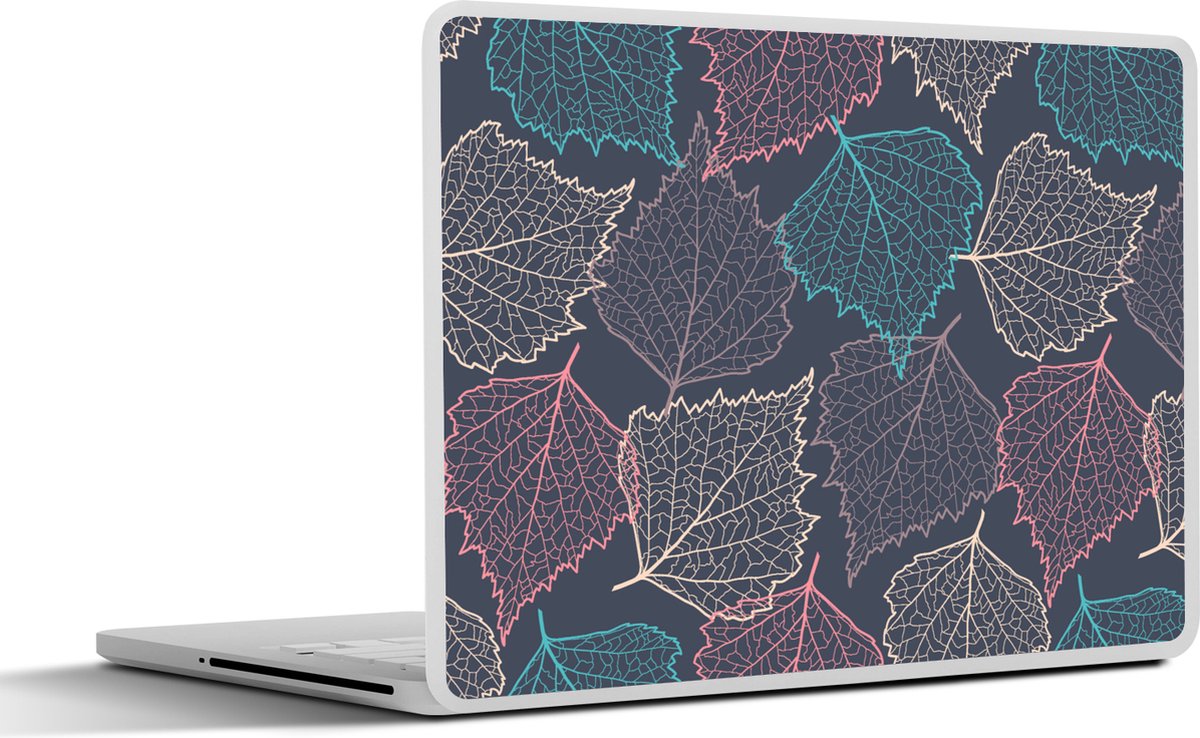 Laptop sticker - 10.1 inch - Herfst - Patronen - Bladeren - 25x18cm - Laptopstickers - Laptop skin - Cover