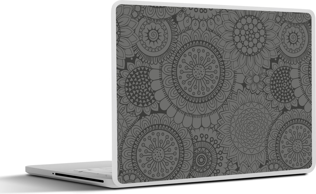 Laptop sticker - 17.3 inch - Design - Bohemian - Zonnebloem - 40x30cm - Laptopstickers - Laptop skin - Cover