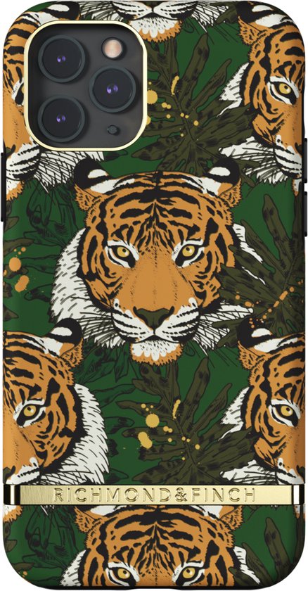 Richmond & Finch Green Tiger tijgers hoesje voor iPhone 11 Pro - groen