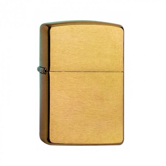 Briquet Zippo en laiton brossé