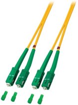 OS2 duplex glasvezel kabel SC/APC-SC/APC 5m