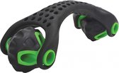 massageroller 19 cm polypropyleen zwart/ groen