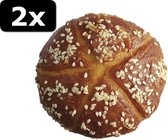 2x BAKERY BREAD ROLL CHICKEN 10CM