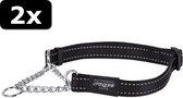 2x FANBELT CHOKER ZWART