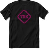 TSK Studio Shirt |Roze | T-Shirt Heren / Dames | Original & vintage | Sport Shirt Cadeau | Maat S