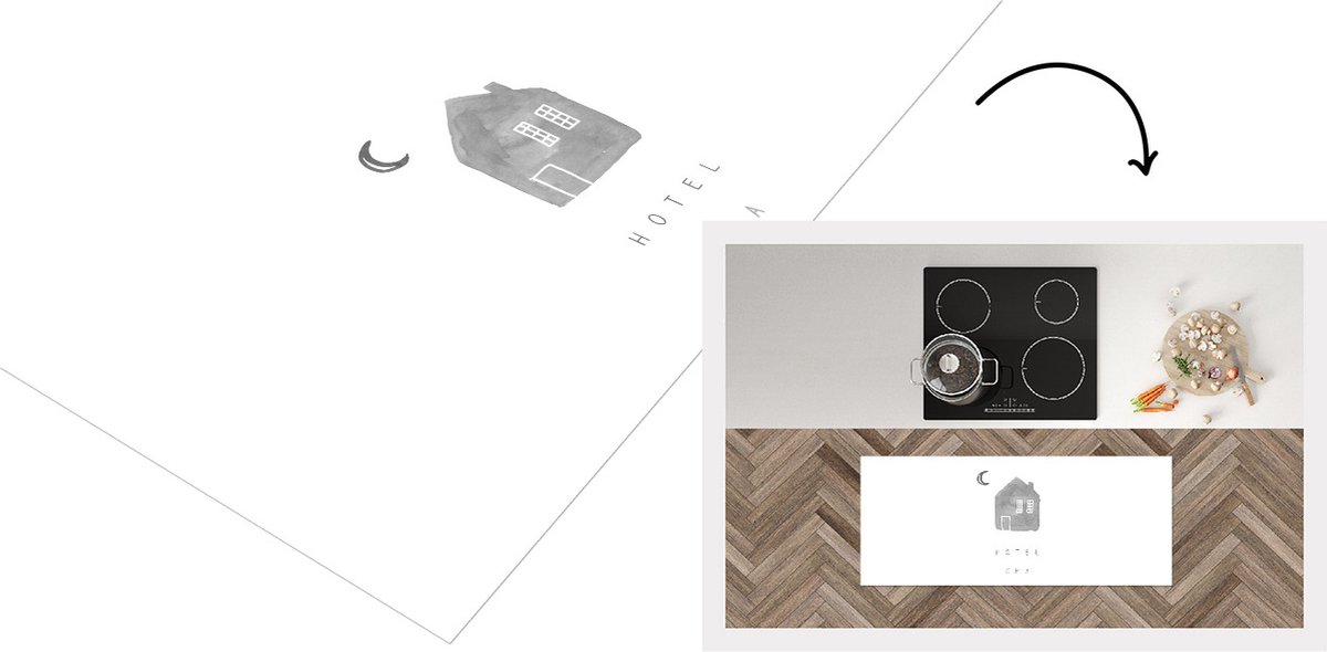 KitchenYeah Keukenloper - Loper keuken - Spreuken - Quotes Hotel Oma - Grootouders - Moederdag cadeautje - zwart wit - 120x50 cm - Keukenloper vinyl