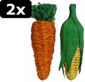 2x JUMBO PLAY VEG CARROT & CORN