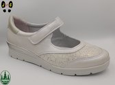 Franken schühe dames bandschoen, F111 Beige/combi,Comfort Maat 37