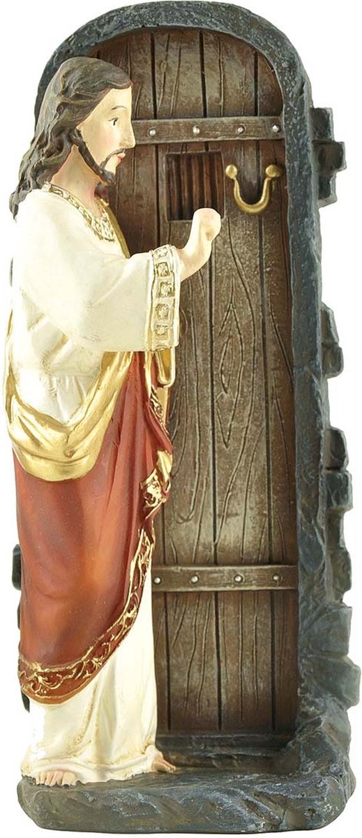 Jezus Bezoek Deur Klop Beeldje - Katholiek - Christelijk — afbeelding 2