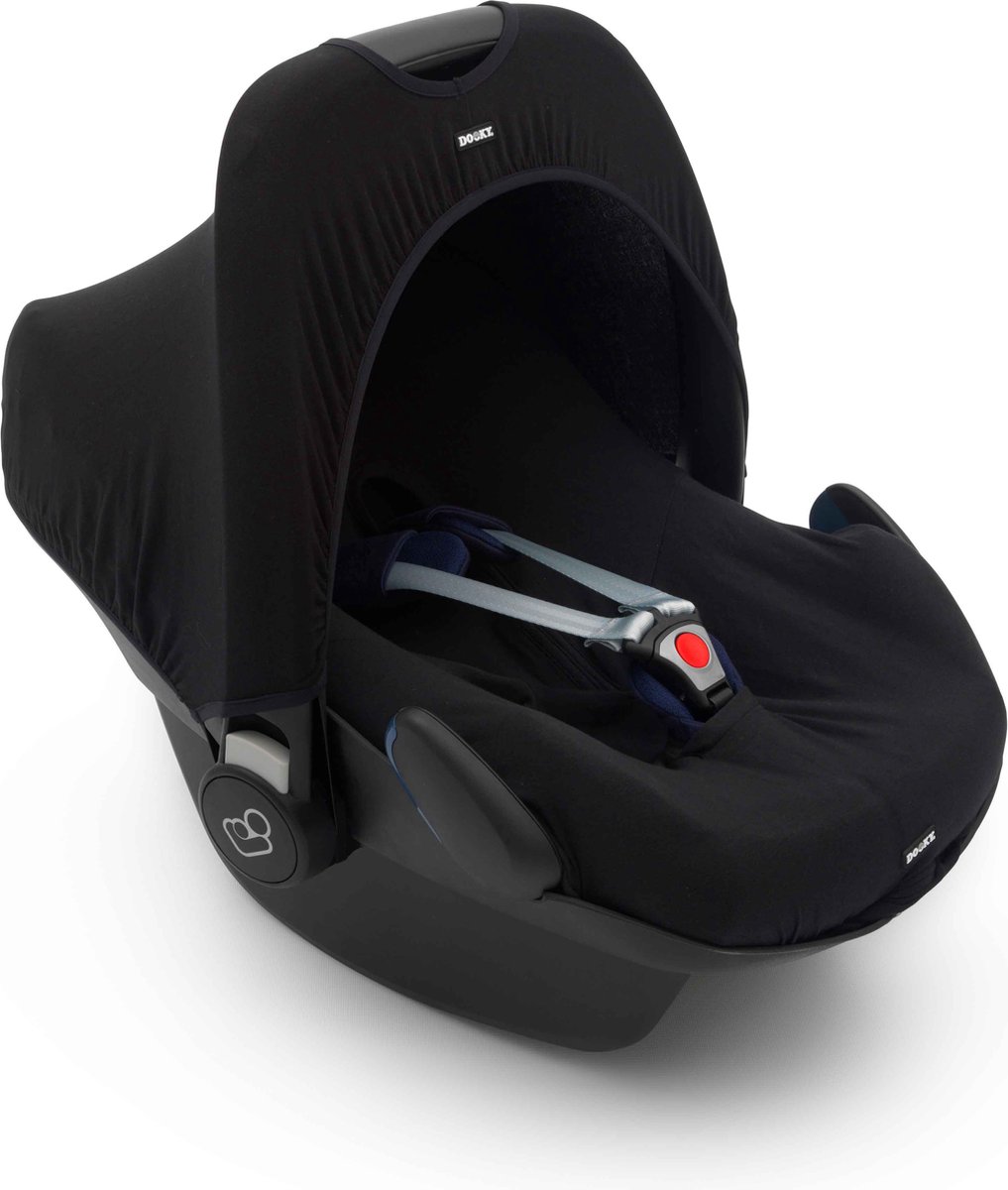Dooky Seat Cover 0+ Autostoel hoes Zwart Uni - Universele Autostoelhoes Maxi Cosi CabrioFix, Maxi Cosi hoes Pebble, Maxicosi hoes, Cybex en meer - Autostoelhoes Baby Universeel – foto 2