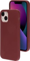 Mobiparts Siliconen Cover Case Apple iPhone 13 Plum Rood hoesje