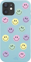 xoxo Wildhearts case voor iPhone 12 - Smiley Colors Blue - iPhone Color Case