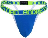 Andrew Christian Almost Naked Cotton Y-Back String Blauw - Maat S - Heren Ondergoed - Heren String