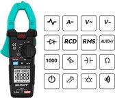 Manzibo Digitale multimeter  - Multi meter  - AC - Diode - Ammeter - Voltmeter - Spanningsmeter  - Voltage - Met Test Kabelset  - Zwart - Draagbaar