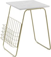 Sechina Bijzettafel - Bijzettafels - Koffietafel - MDF - Metaal - 61 x 48 x 40 cm