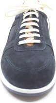 van Lier, 2219714, 2219714 660, Blauw suède sneaker wijdte G 1/2