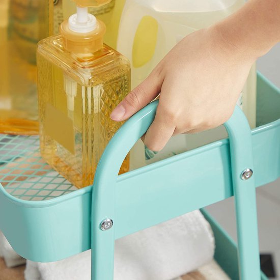 SONGMICS Trolley met 3 niveaus zwart