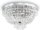 Ideal Lux Caesar - Plafondlamp Modern - Chroom  - H:30cm - G9 - Voor Binnen - Metaal - Plafondlampen - Slaapkamer - Kinderkamer - Woonkamer - Plafonnieres