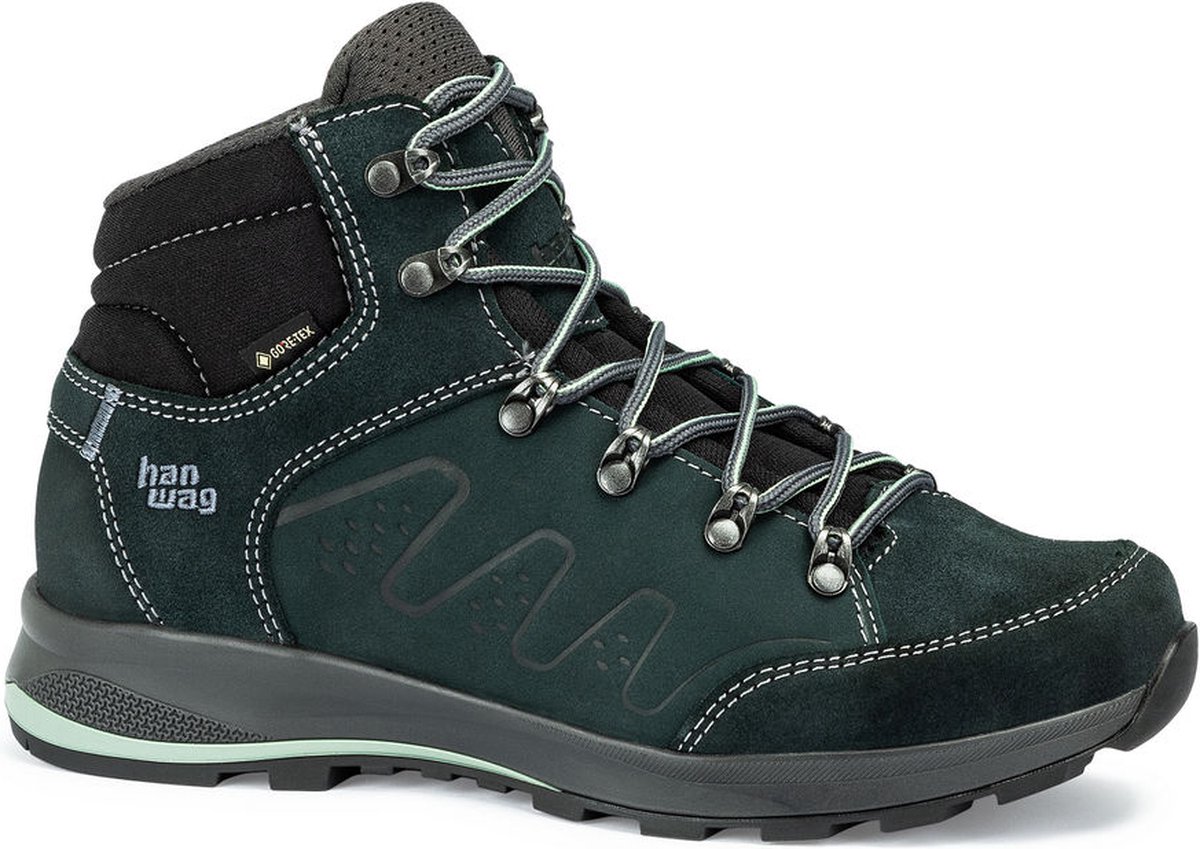 Hanwag Torsby Lady GTX Petrol/ Schoenen Wandelschoenen Halfhoge schoenen Zwart