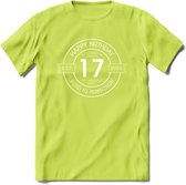 17th Happy Birthday T-shirt | Vintage 2005 Aged to Perfection | 17 jaar verjaardag cadeau | Grappig feest shirt Heren – Dames – Unisex kleding | - Groen - L