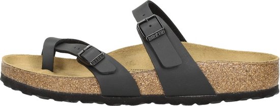 Birkenstock Mayari Briko-FLor Zwarte Sandalen