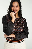 Cassis Dames Hemd met geometrisch motief - Blouse - Maat 44
