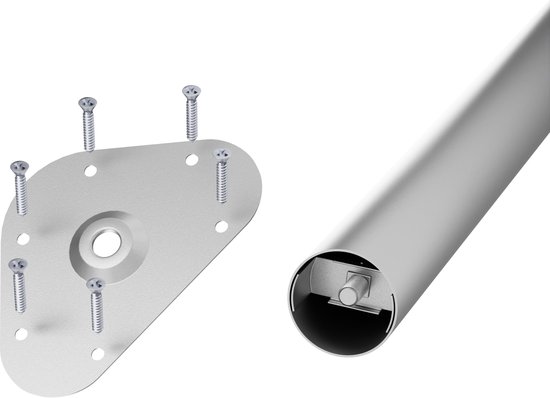 Bronea – Tafelpoot rond metaal Ø 60 mm (per stuk) | Lengte & kleur naar keuze | Hoogte verstelbaar +/- 25 mm | Draagvermogen 75 kg | Meubelpoten…