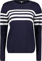 Mexx Stripe Pullover - Navy - Dames - Knitwear - Maat XXL
