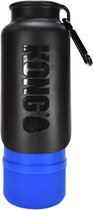 Kong Hondendrinkfles H2o 740 Ml Rvs/siliconen Blauw/zwart