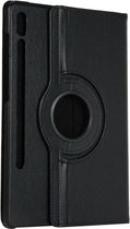 Geschikt voor Samsung Galaxy Tab S7 Hoesje - 11 inch - Tab S8 Hoesje - Draaibare Book Case Zwart