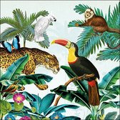 Ambiente - Tropical Animals - Papieren lunch servetten