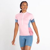 De Dare2B Compassion II jersey met korte mouwen en halve ventilatierits - dames - Q-Wic Plus - lichtgewicht - Roze