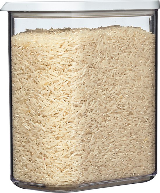 4-delig MEPAL Voorraaddozen Voordeelset Modula 2000 ml wit voorraaddoos vershouddoos - ideaal voor het bewaren van droge levensmiddelen
