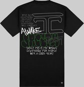 JORCUSTOM Awake Slim Fit T-Shirt - Zwart - Volwassenen - Maat XS