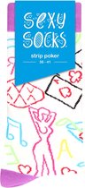 Sexy Socks - Strip Poker - 36-41 - Maat 36-41 - Valentine & Love Gifts