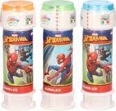 3x Spiderman bellenblaas flesjes met spelletje 60 ml voor kinderen - Uitdeelspeelgoed - Grabbelton speelgoed