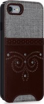 Apple iPhone SE (2022) Hoesje - STI:L - Gentleman Brogue Serie - Hard Kunststof Backcover - Bruin - Hoesje Geschikt Voor Apple iPhone SE (2022)