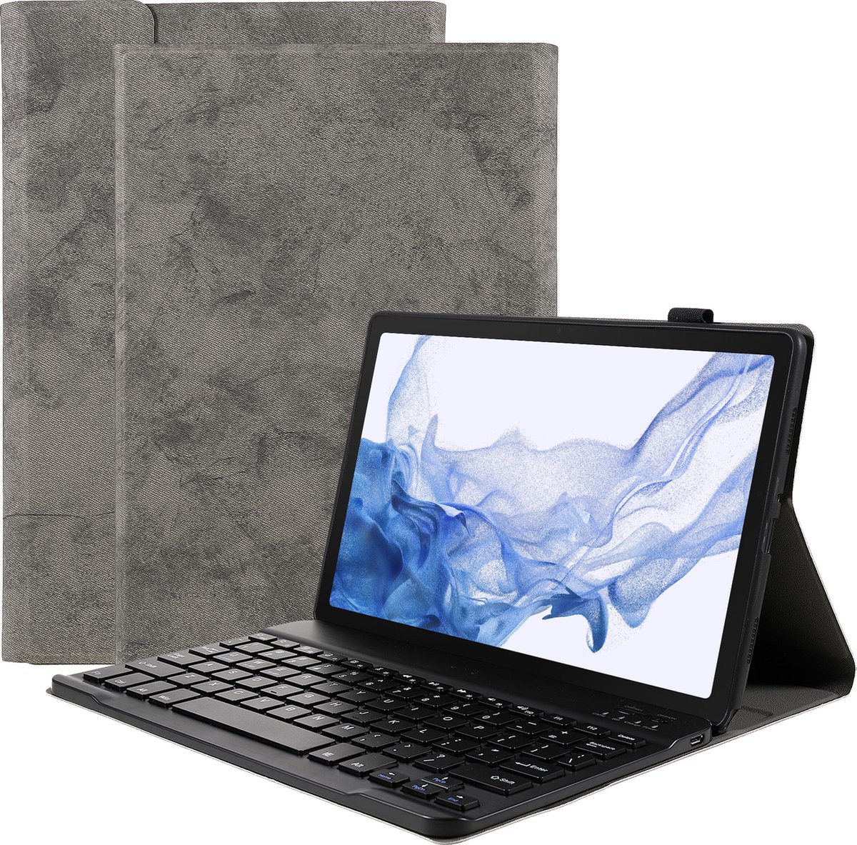 Cazy Samsung Galaxy Tab S8 Hoes met Toetsenbord 11 inch met QWERTY