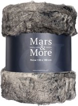 Vloerkleed - Tapijt - Plaid Wolf Grijs Polyester 130x180x3cm | Mars & More