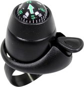 fietsbel met kompas 34 mm zwart