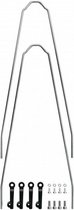 Spatbordstang Set Velo 55 Cross Staal 26-29 Inch Zilver
