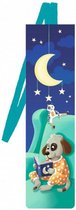 boekenlegger junior 17,5 x 4,7 cm donkerblauw/groen